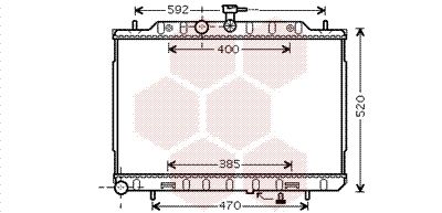 VAN WEZEL Radiaator,mootorijahutus 13002294